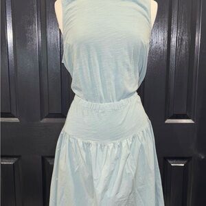 NATION Sleeveless Dress in Light Blue